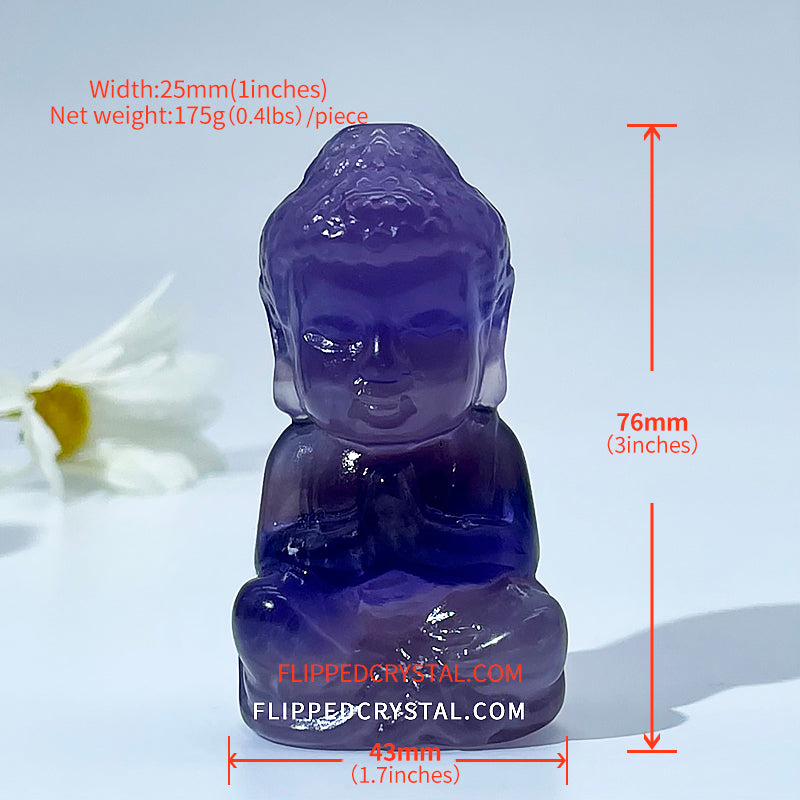 Baby Buddha Carving (Fluorite) – Flipped Crystal